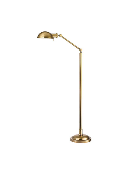 Girard 56 inch Floor Lamp in Vintage Brass.